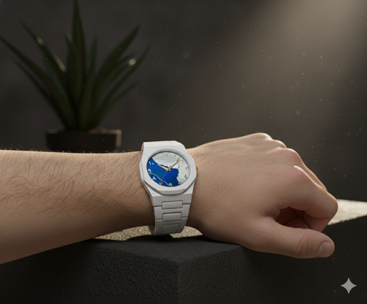 Arabic Aura Watch White