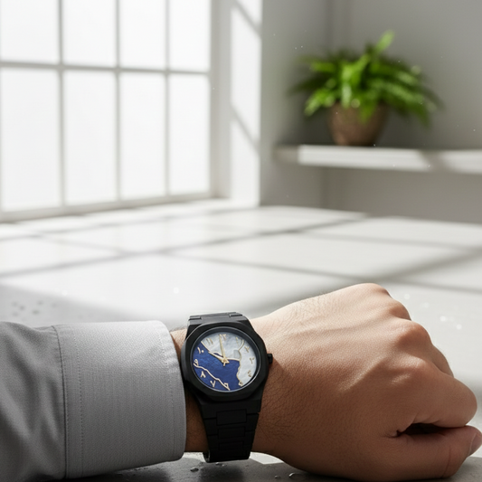 Black Arabic Aura Watch